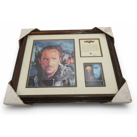 KEVIN COSTNER Waterworld Framed Movie Memorabilia Limited Edition in Wood Frame - Picture 3 of 7